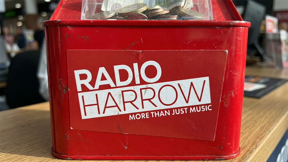 Radio Harrow donation box