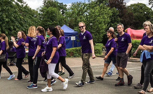 St Dominic's College staff raised more than £500 for their 5km Charity Walk